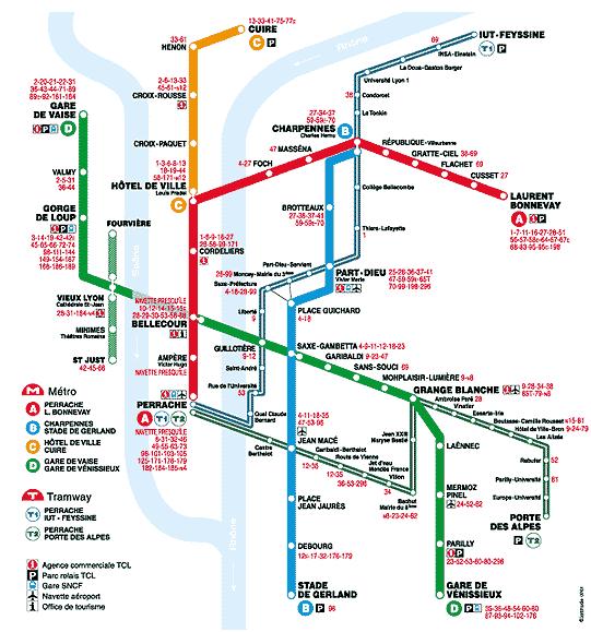 Transportation map